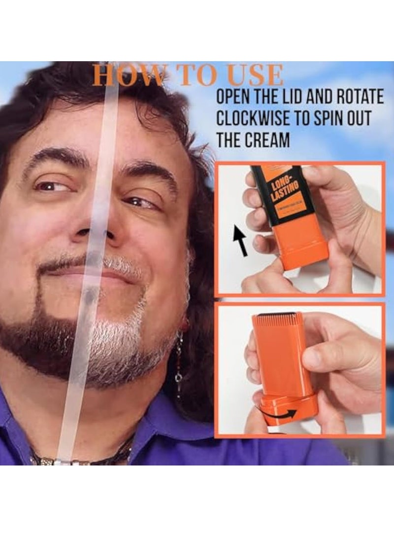 KASTWAVE Root Touch-Up Stick, Hairline Powder, Hair Shadow Powder, Root Coverage, Dark Hair Root Dye Shadow Cover, Quickly Cover Hairline Eyebrow & Beard Line, Root Dye Touch Up, Instantly Shadow Powder, Black - Image 4