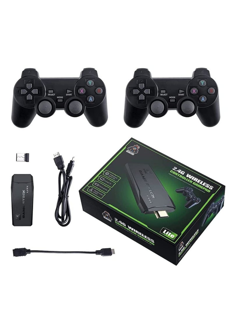 ELTRAZONE Retro Game Console with Dual Wireless Controllers Plug & Play Video Game Stick Built in 3500/10000+ Games, 9 Classic Emulators, TV 4K High Definition HDMI Output - Image 1