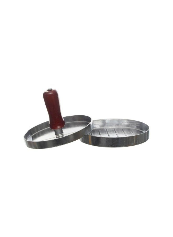 Burger Press Meat Poultry Silver/Brown 11inch - Image 1