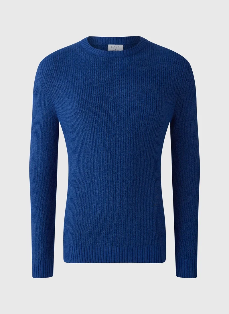 ماتلان Blue Long Sleeve Crew Jumper