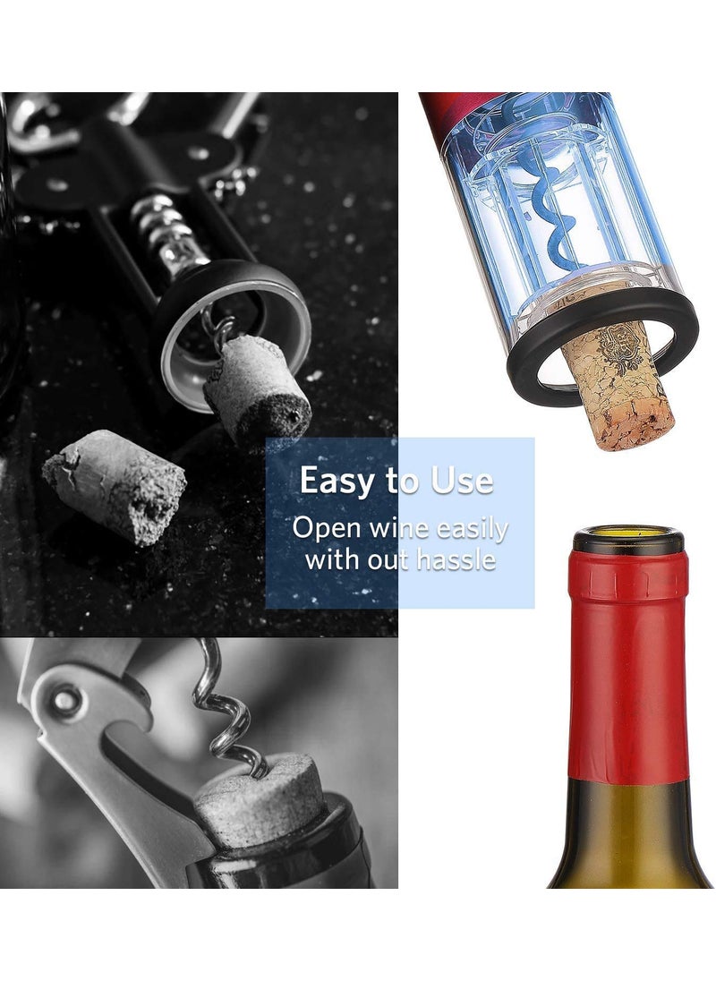 FEELING MALL FEELING MALL Automatic Wine Bottle Opener Gift Set with Foil Cutter Open and Preserve Wine Remove Corks  - Image 3