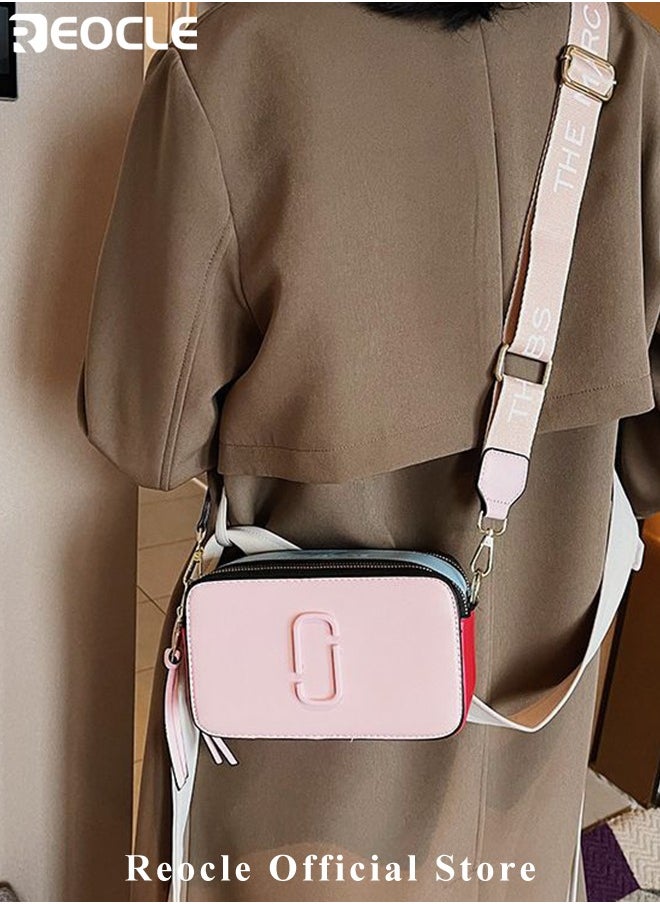 REOCLE Women's Crossbody Bag Shoulder Bag with Adjustable Wide Strap Square Camera Crossbody Purse HandBag Simple Trendy Small Shoulder Bag  - Image 2