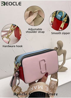REOCLE Women's Crossbody Bag Shoulder Bag with Adjustable Wide Strap Square Camera Crossbody Purse HandBag Simple Trendy Small Shoulder Bag  - Image 5