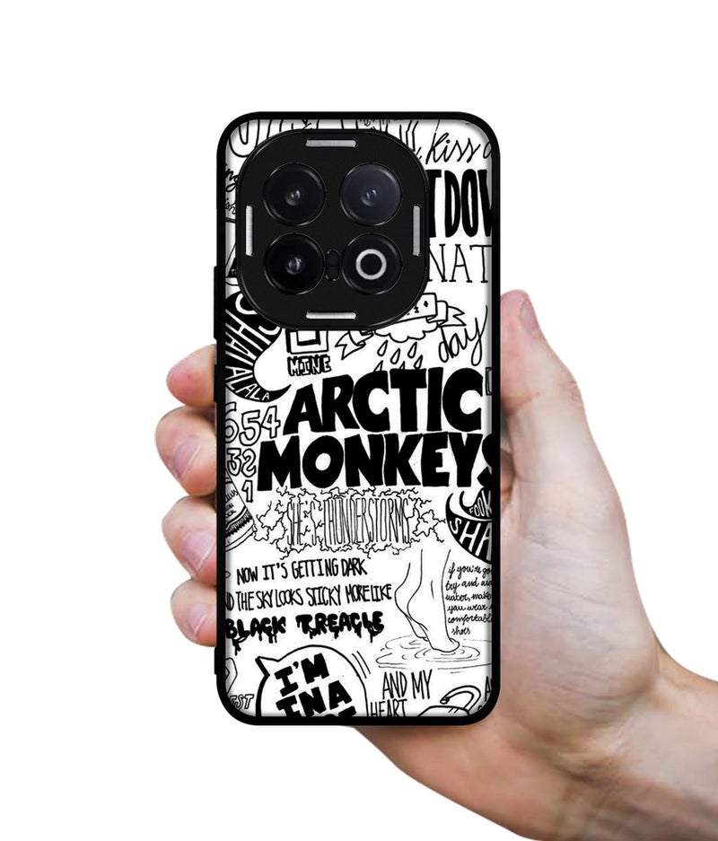 Casotec Arctic Monkeys Pattern Design Premium 2D Printed Metal Back Case Cover for iQOO 13 5G - Image 3