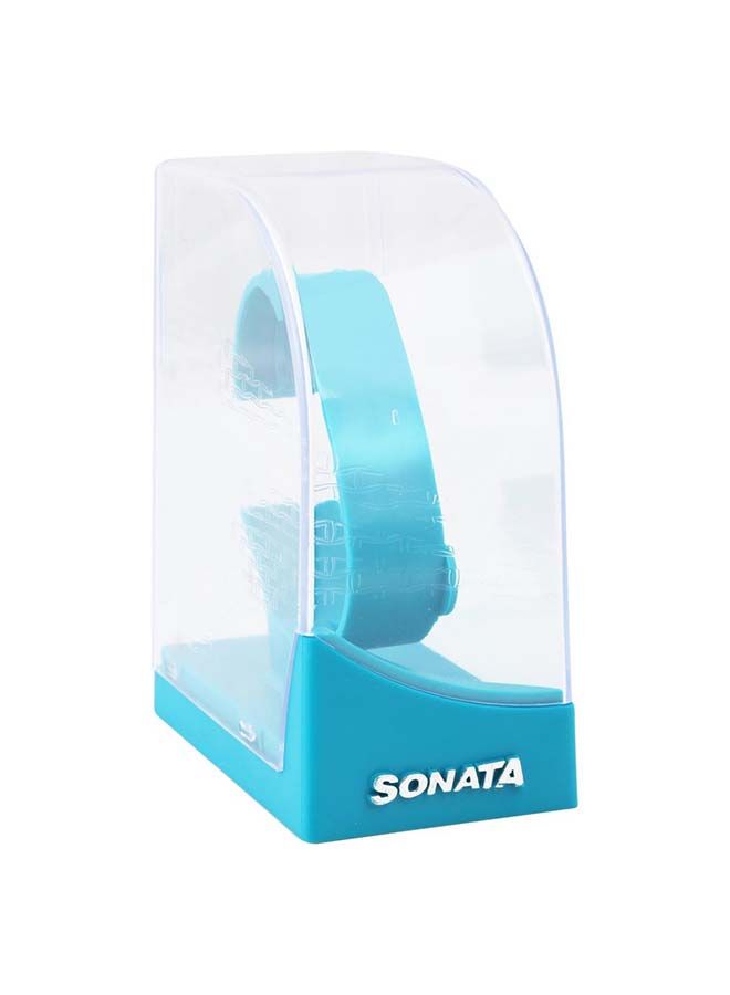 Sonata Asymmetrical Shape Leather Band Analog Wrist Watch 87001QL01 21mm Beige - Image 4