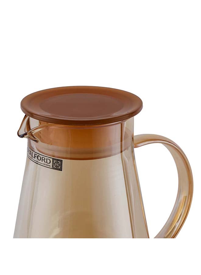 Royalford 5-Piece Water Jug and Cup Set- RF12209/ Includes 1800 ml Carafe and 4 260 ml Glasses/ with Lid, Pouring Spout, for Iced Tea, Juice, Milk, Coffee, Lemonade, Hot and Cold Multicolor - Image 5