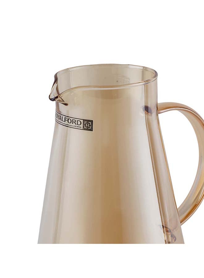 Royalford 5-Piece Water Jug and Cup Set- RF12209/ Includes 1800 ml Carafe and 4 260 ml Glasses/ with Lid, Pouring Spout, for Iced Tea, Juice, Milk, Coffee, Lemonade, Hot and Cold Multicolor - Image 3