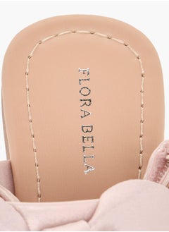 Flora Bella By Shoexpress Girls Bow Applique Sandals With Hook And Loop Closure  - Image 3