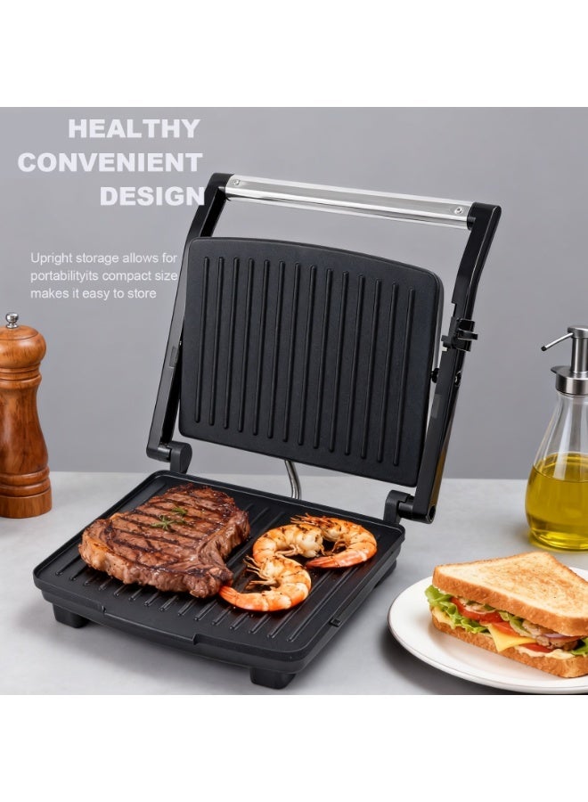 sokany 2000W Panini Grill Open 180° Flat Grilling,sandwich maker Adjustable Height, Stainless Steel Plastic,Non-stick Coated Plates Easy to Clean High Power - Image 3