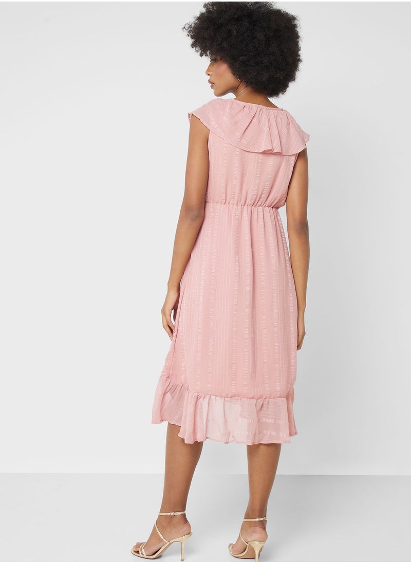 ELLA - Ruffle Sleeve Dress - Image 1