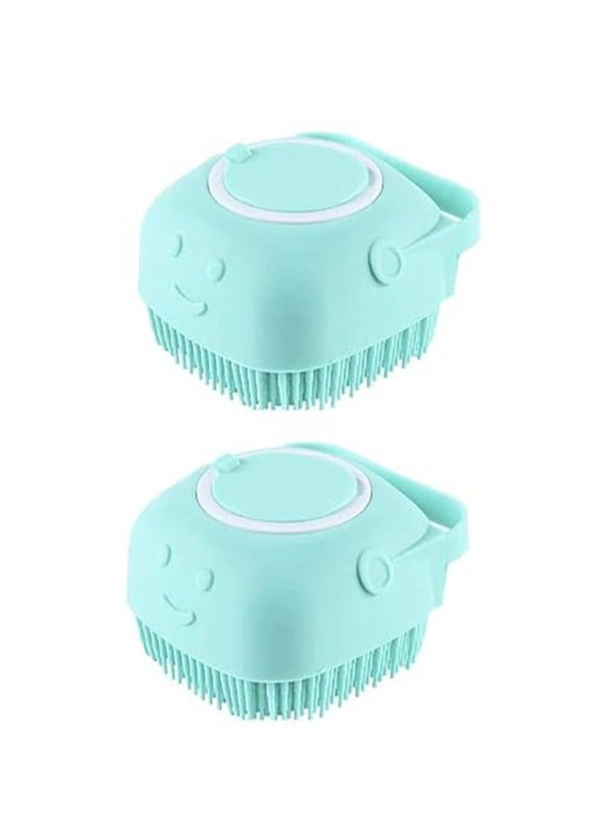 عربست فرشاة استحمام للكلاب من السيليكون، فرشاة تدليك ناعمة للقطط، موزع شامبو لفرشاة تدليك الحيوانات الأليفة - Image 1