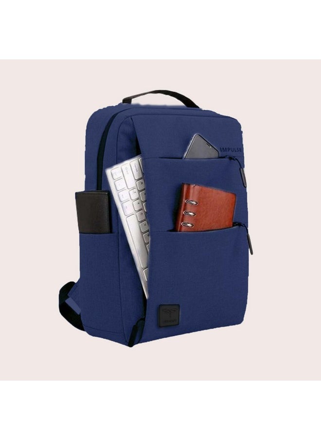 Impulse Impulse EmpowerElite 25L Unisex Water Resistant Travel Laptop Backpack with USB Charging Port/Office Bag/School Bag/College Bag/Business Bag Fits Up to 16 Inch Laptop with 1 Year Warranty (Blue)  - Image 3