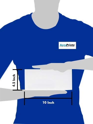 AccuPrints White Cheque Size Paper envelope,Thickness - 100 gsm,Size 4.5 X 10 inch,250 Pieces - Image 3
