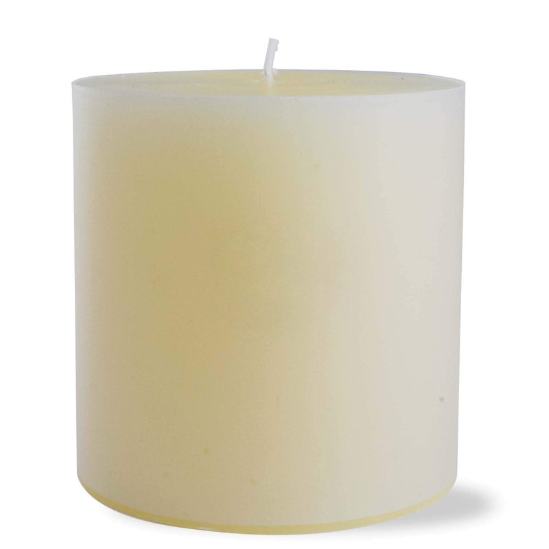tag Chapel 4X4 Ivory Pillar Paraffin Wax Candle Unscented Drip-Free Long Burning 75 Hours for Home Decor Wedding Parties 4x4 Ivory - Image 2