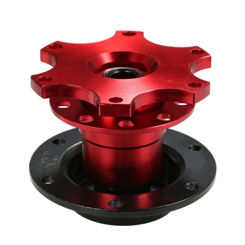 Quick Release Steering Wheel Hub Adapter: Aluminum Construction - Full Accessory Kit - Tool-Free 3-Second Install Universal Quick Release Steering Wheel Kit for Car Steering Wheel Refitting & Most Mar - Image 1