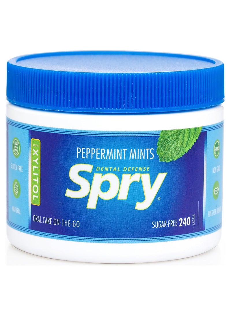 Xlear Spry Natural Mint Xylitol Mint 240 Count - Image 1