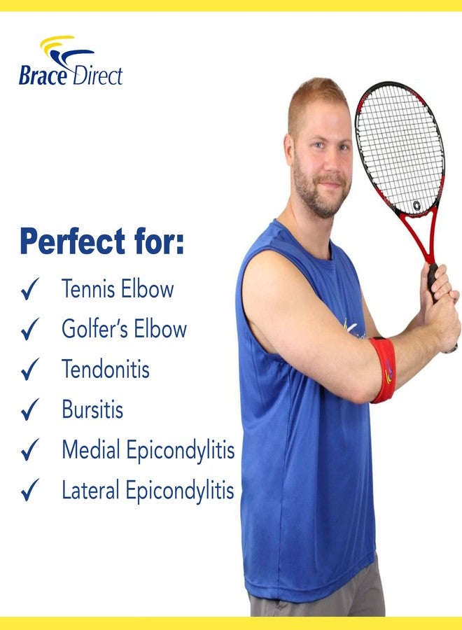 Brace Direct Tennis and Golf Elbow Strap Compression Brace - Forearm Elbow Brace for Tendonitis, Bursitis, Epicondylitis, Tennis & Golfer's Elbow- Pain Relief for Men and Women - Image 4
