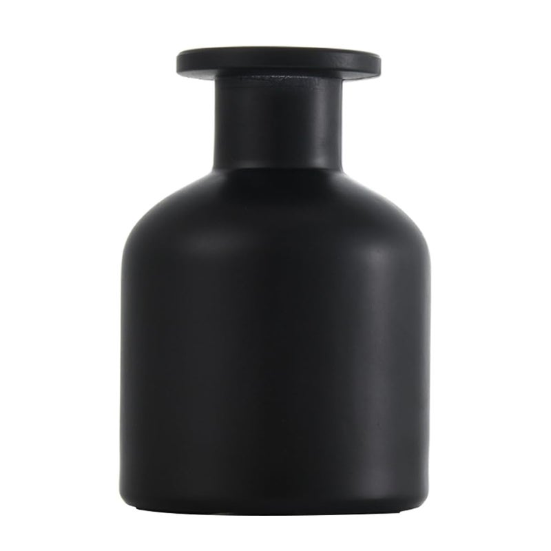 UPSTORE 150ML/5oz Black Empty Glass Diffuser Bottle Jars Aromatherapy Storage Container Fragrance Accessories Refill Aroma Dispenser for DIY Replacement Diffuser Stick Set