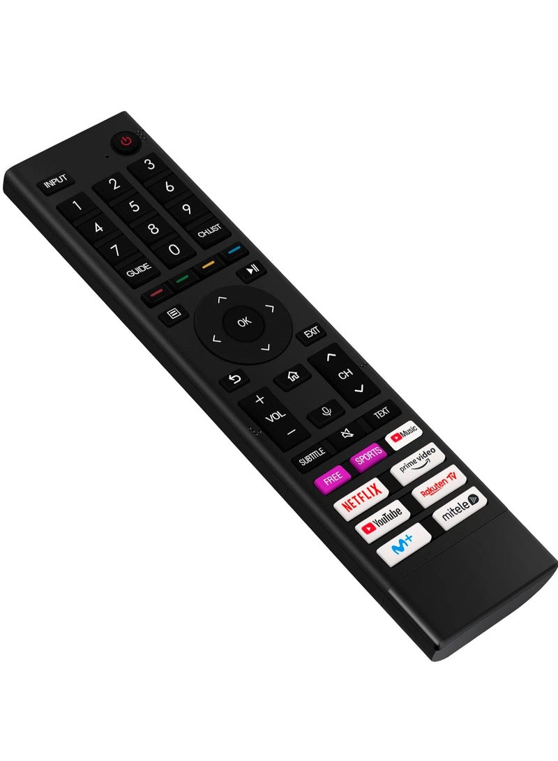 ELTRAZONE Remote Control ERF3D80H Replacement for Hisense HDR 4K UHD Smart TV 32A4HD1 50A61GTUK 50A6GTUK 55A6GTUK 75A6GTUK 55A6GTUK 55A6BGTUK 58A62GD1 50A6GE 65A6GE 70A6GE 75A6GE 555A6GE A6GE 55 A6H with battery - Image 4