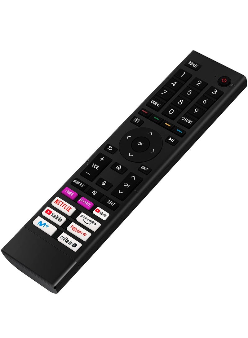 ELTRAZONE Remote Control ERF3D80H Replacement for Hisense HDR 4K UHD Smart TV 32A4HD1 50A61GTUK 50A6GTUK 55A6GTUK 75A6GTUK 55A6GTUK 55A6BGTUK 58A62GD1 50A6GE 65A6GE 70A6GE 75A6GE 555A6GE A6GE 55 A6H with battery - Image 3