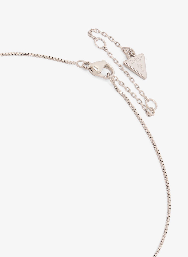 GUESS Crystal Heart Necklace And  Studs - Image 4