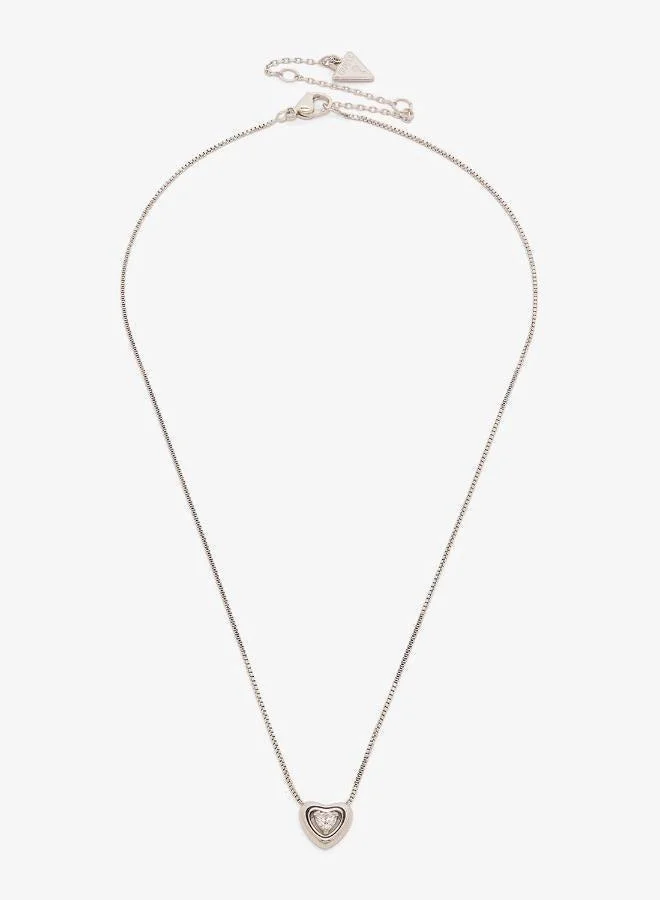 GUESS  Crystal Heart Necklace And  Studs for Women | Best Price UAE