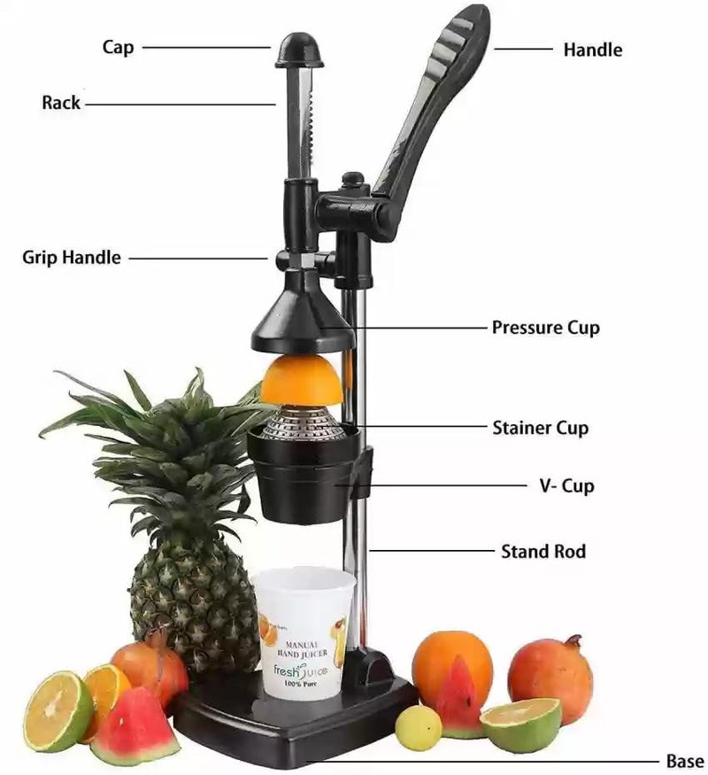 BEXCO Hand Press Aluminium Juicer Non Electric citrus juicer - Image 2