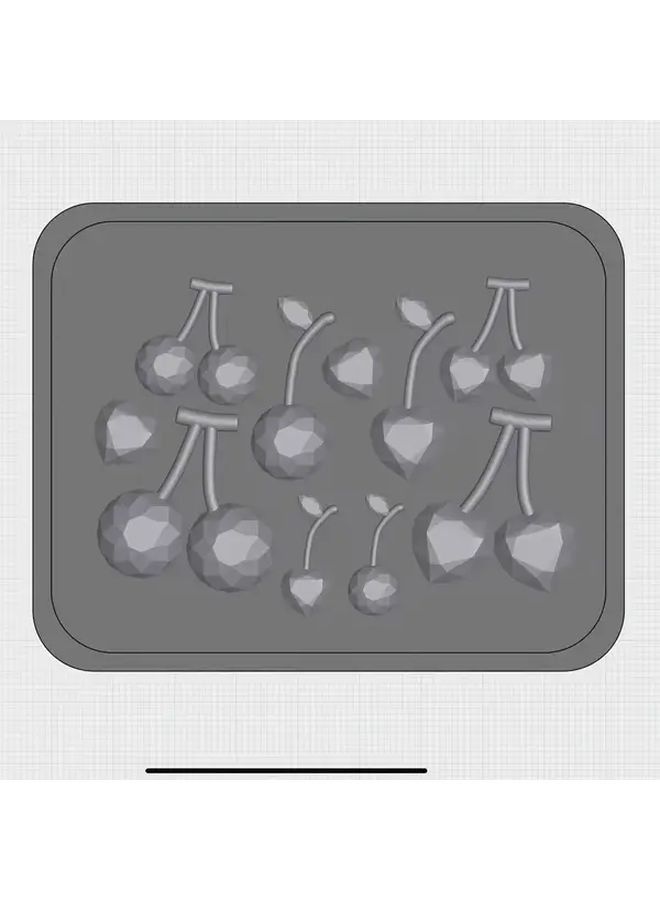 Silica Gel Reusable Molds for Keychains Jewelry Making and Home Decor Cherry Blossom Stone Design - Image 1