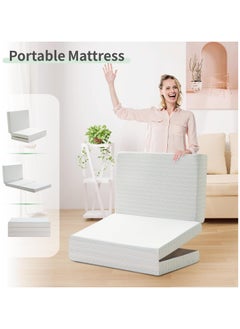 Comfy Comfy White Cotton Folding 180 X 120 X 7Cm Medicated Portable Classic Mattress  - Image 1
