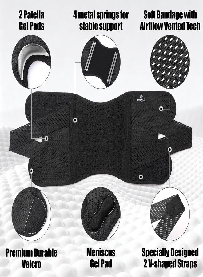 NEENCA Hinged Knee Brace for Knee Pain, YHX022-US-Black-M - Image 2