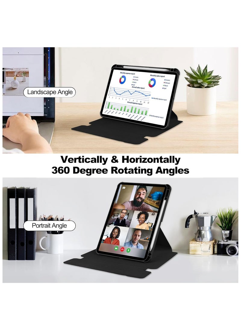 General - Keyboard Case Compatible with iPad Air 13 inch 2024 (M2) Rotating Stand Smart Tablet Cover Detachable Wireless Keyboard Case with Pen Holder for iPad Air 13 - Image 1