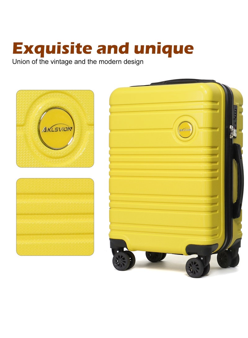 Aklsvion Luggage Set 3-Piece 20-Inch Spinner Suitcase, Backpack & Toiletry Bag - Durable Travel Set with Built-In TSA Lock, 360-Degree Spinner Wheels, and Smooth Zippers - Image 4