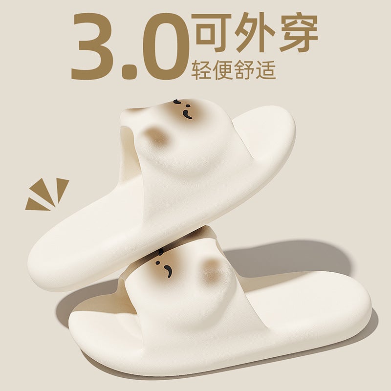 Cartoon Couple Sandals for Women Summer Home Indoor Soft-Soled Slippers Non-Slip Eva Slippers for Men - Image 1