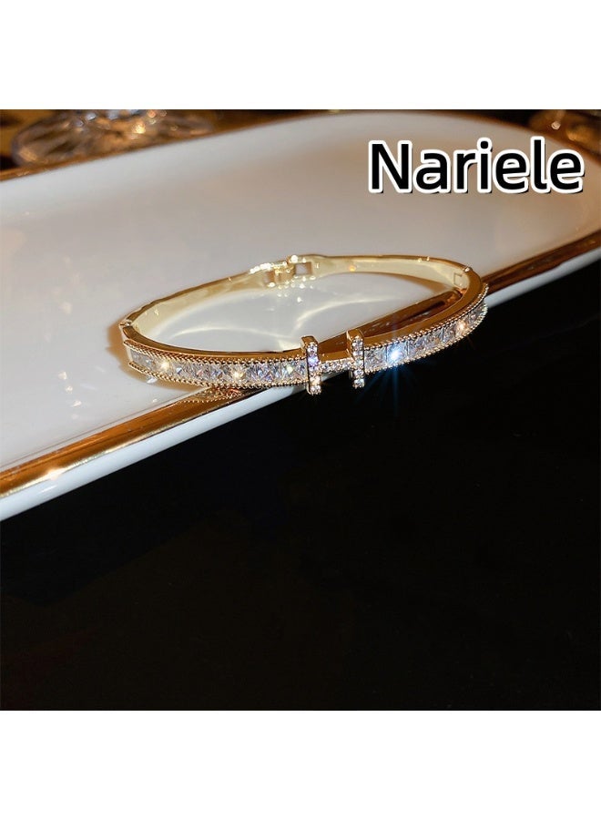 Nariele New Electroplated Zircon High-End Bracelet - Image 2