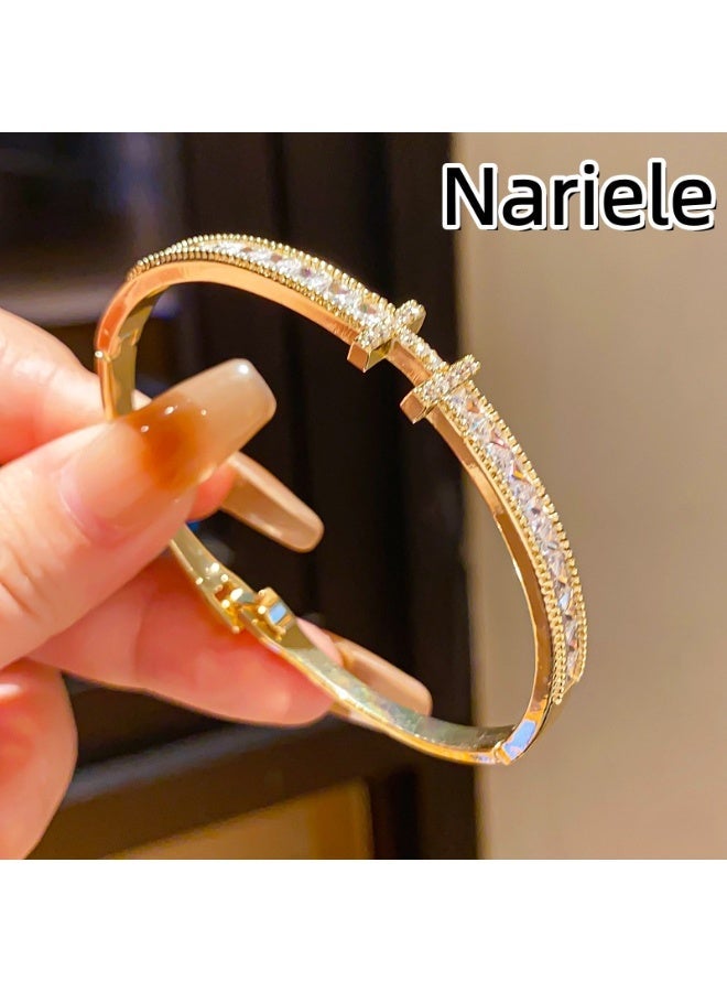 Nariele New Electroplated Zircon High-End Bracelet - Image 4