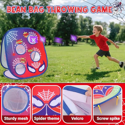 Aooess Bean Bag Toss Game for Kids Cornhole for Kids Outdoor Toys for Kids Ages 48 Tic Tac Toe Bean Bag Toss Toddler Toys Yard Games Birthday Gift for Girls 3 4 5 6 7 8 Year Old - Image 5