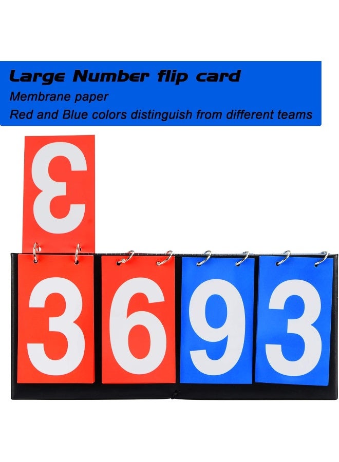 LEAP LEAP Score Flipper/Portable Flipper/Flip Scoreboard/Score Keeper for Basketball Volleyball Tennis Table Tennis, 4 Digital Portable Scoreboard  - Image 3