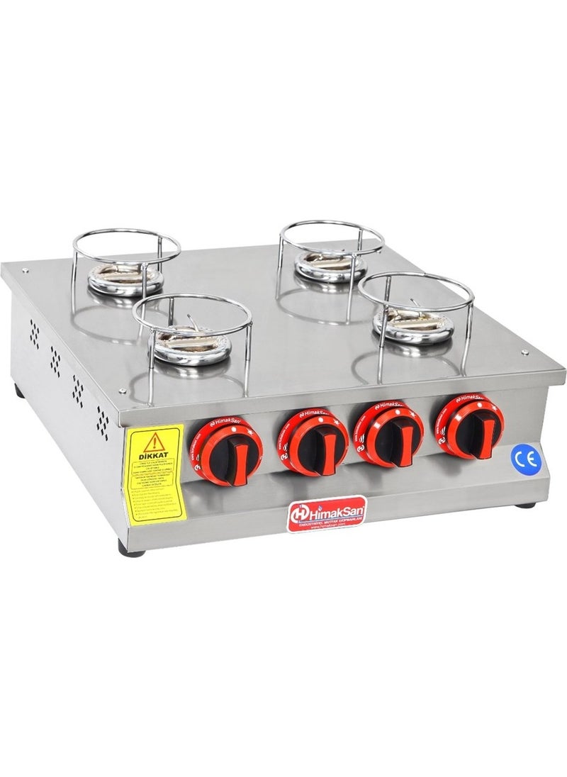 Himaksan Industrial LPG Cylinder Square 4 Burner Kunefe Oven Machine 