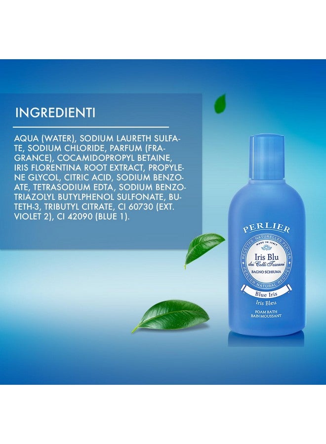 Perlier Blue Iris Foam Bath - Natural & Calming Aromatherapy Bubble Bath For Women And Men - Rich Foaming Formula Provides Deep Moisturization And Hydration For All Skin Types (16.9 Fluid Oz.) - Image 2