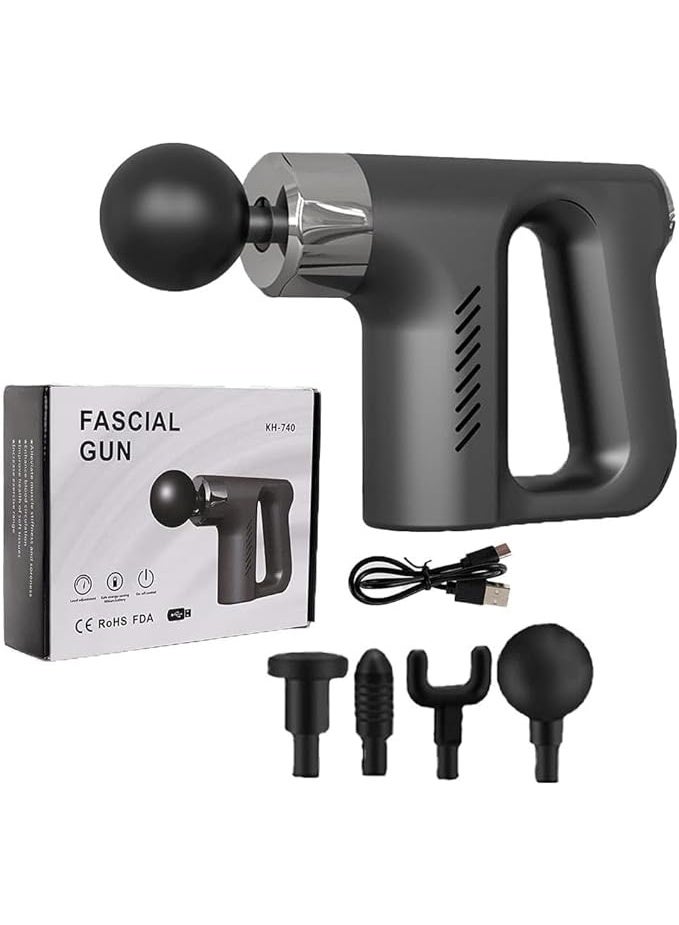 Hand Held Massage Gun (KH-740) - Mini Percussion Vibration Muscle Relaxation Gun - Lightweight & Powerful for Daily Use - Image 1