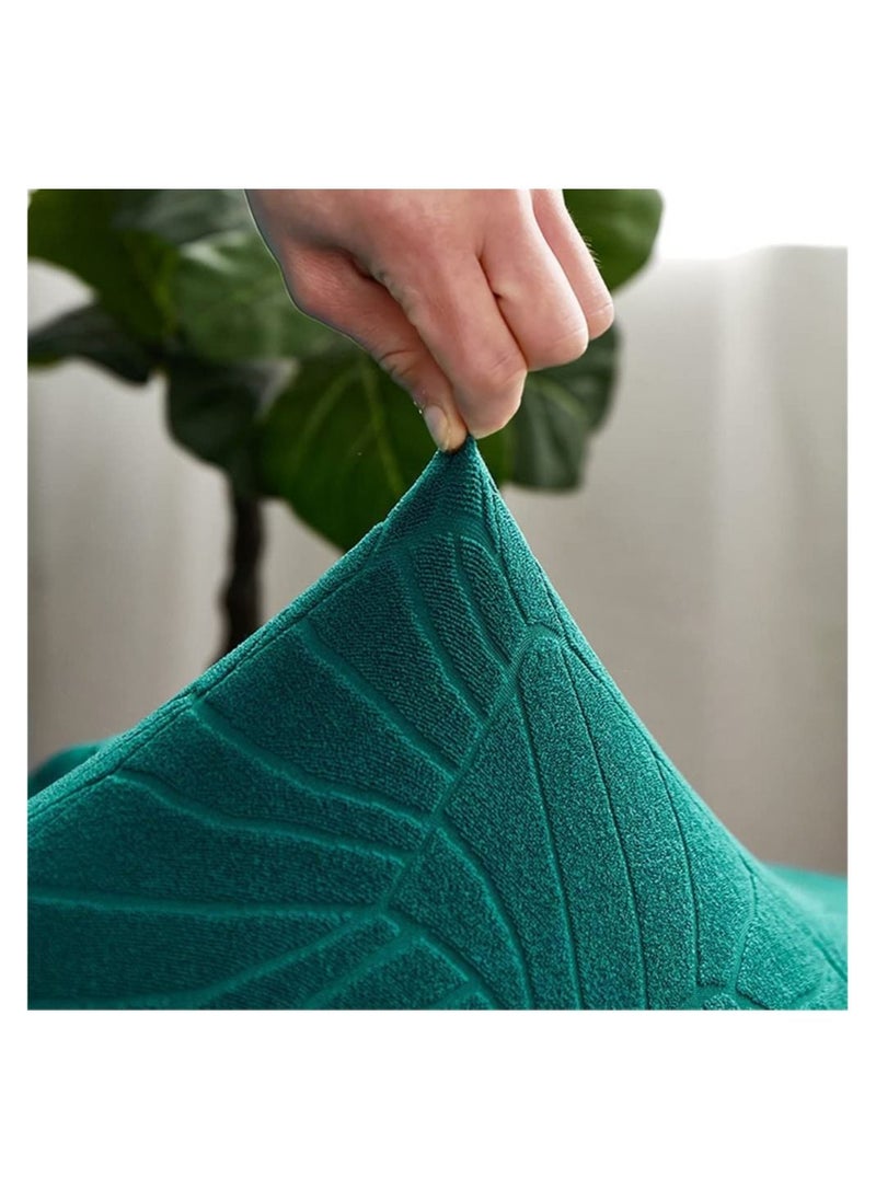 Captaintech Premium Water Repellent Sofa Slipcover for Armless Sofa Bed Futon Cover Stretch Sofacover Spandex Jacquard Leaf Pattern Elastic Feature for Folding Sofa Bed  - Image 4