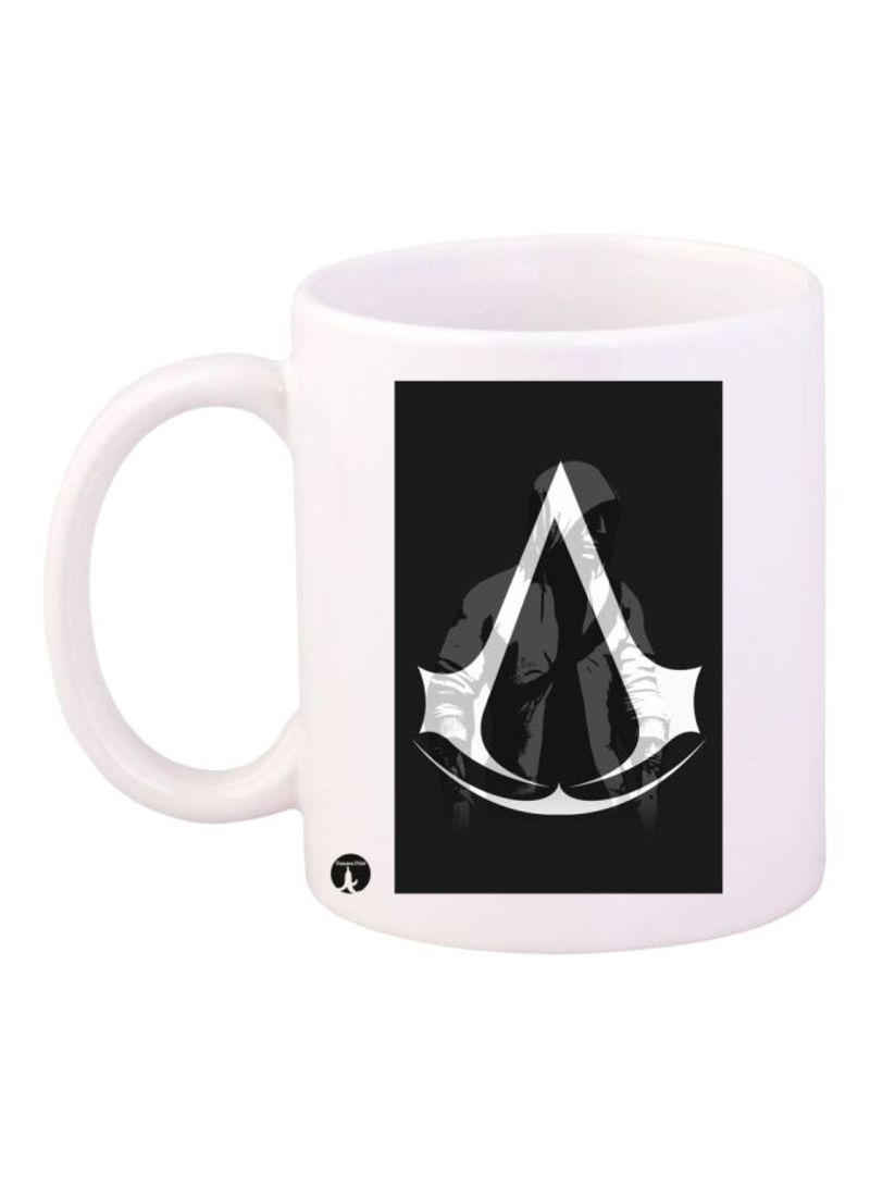 Assassin's Creed Video Game Printed Mug Black/White Standard Size