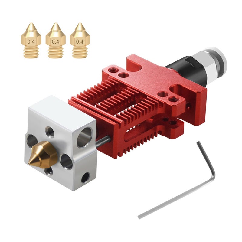 3D Printer Extruder Hotend Kit: Pre-Assembled, Excellent Cooling Design - Enhanced Heating Block Stability, PTFE Tube Friendly for Creality CR-6 SE 3D Printer, DIY Printing & Maintenance - Image 1