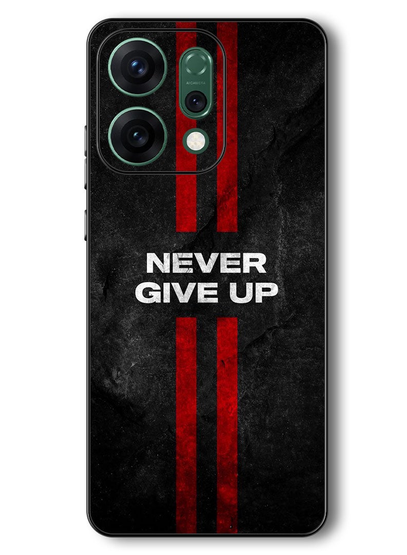 Theodor Case Compatible with Oppo Reno 14 6.59 Inch Protection Shockproof Bumper Cover Never Give up stripes - Image 1