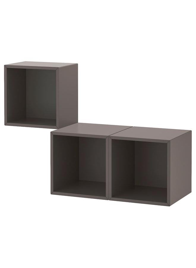 إيروريكس مجموعة خزانة مثبتة على الحائط، رمادي غامق، 105X35X70 سم  - Image 1