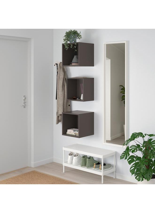 إيروريكس مجموعة خزانة مثبتة على الحائط، رمادي غامق، 105X35X70 سم  - Image 4