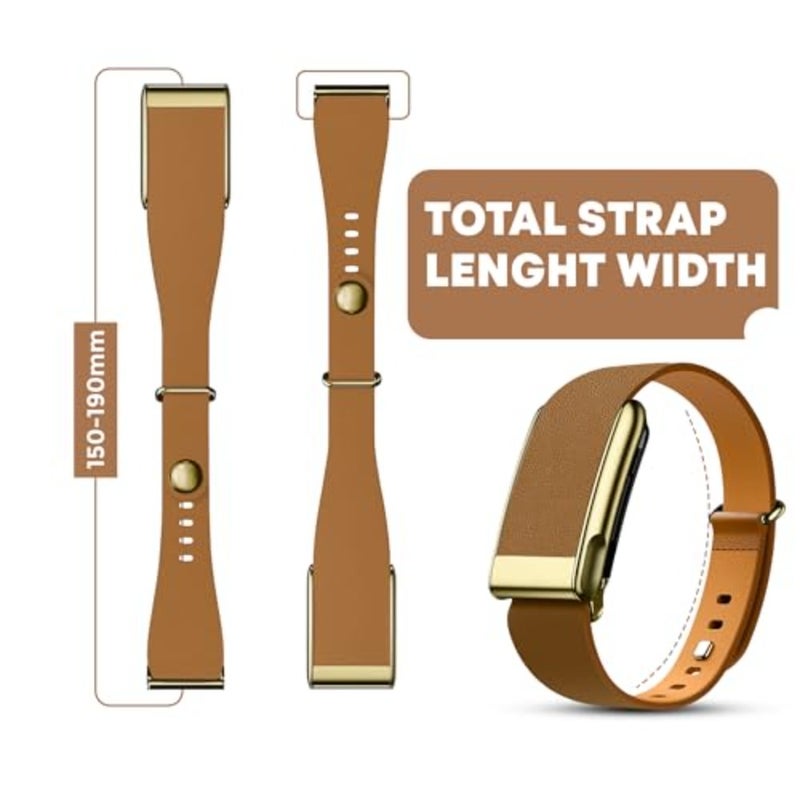 حزام بديل من الجلد المدبب Dado Luxe متوافق مع جهاز WHOOP 5.0، One، Peak، وLife Fitness Tracker متين ومريح غير مناسب للجيل الرابع من Whoop - Image 4