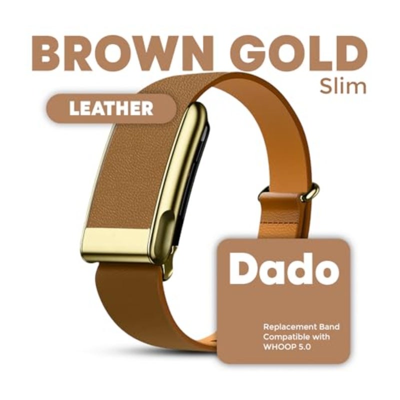 حزام بديل من الجلد المدبب Dado Luxe متوافق مع جهاز WHOOP 5.0، One، Peak، وLife Fitness Tracker متين ومريح غير مناسب للجيل الرابع من Whoop - Image 2
