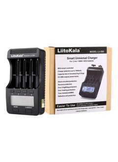 LiitoKala LII-500 Smart Charger With Rechargeable Batteries Holder  - Image 1