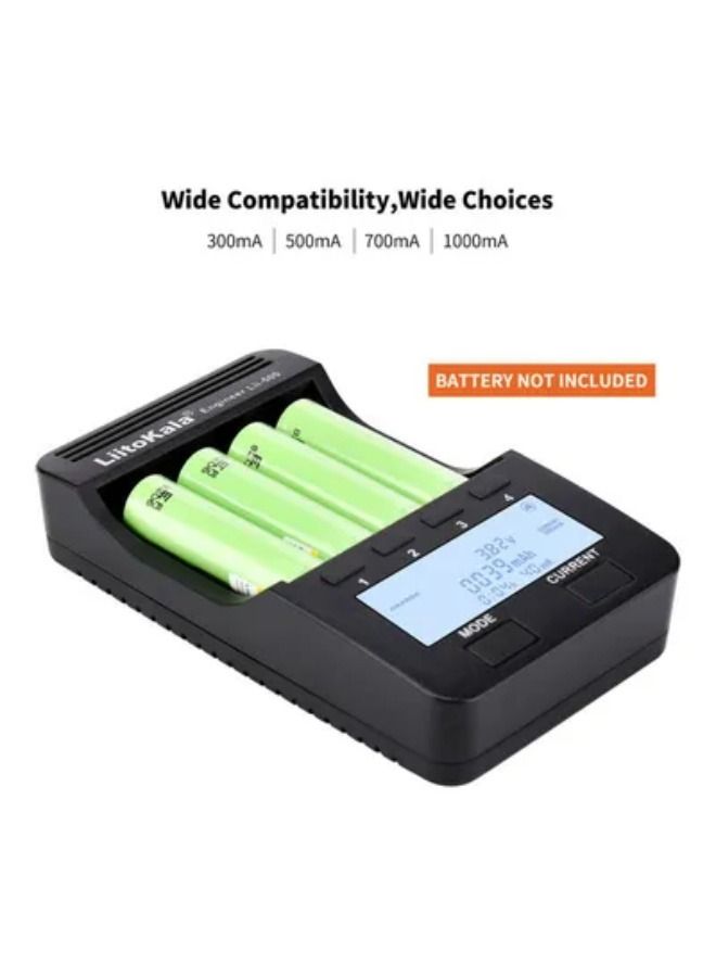 LiitoKala LII-500 شاحن ذكي مع حامل بطاريات قابلة لإعادة الشحن - Image 4